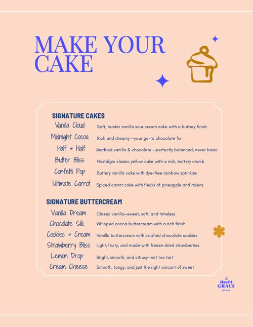 8in Statement Cake w/o Filling