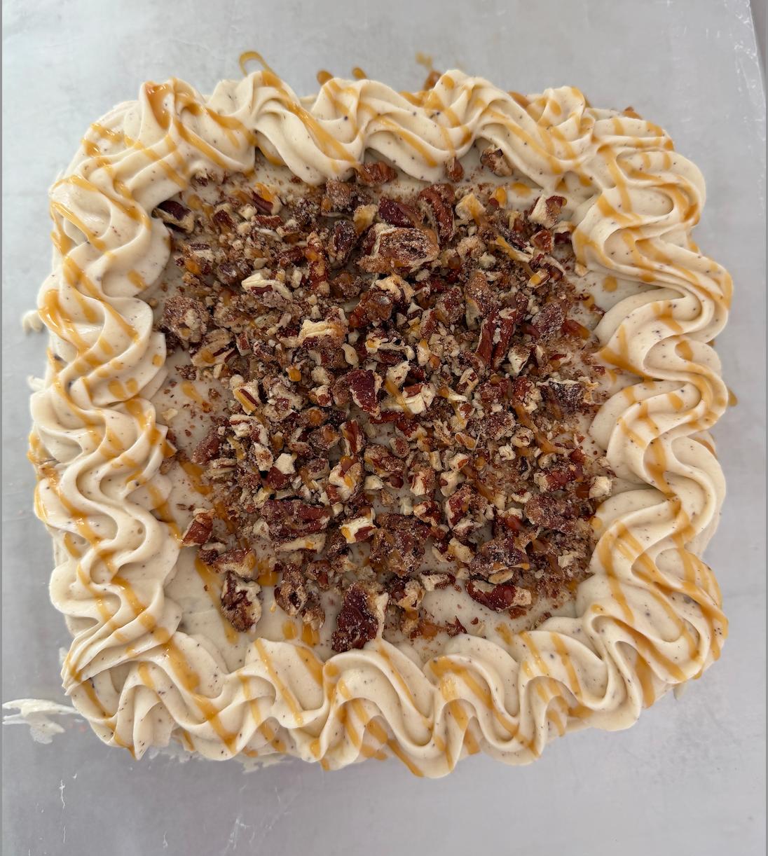 Autumn Praline Sheet Cake