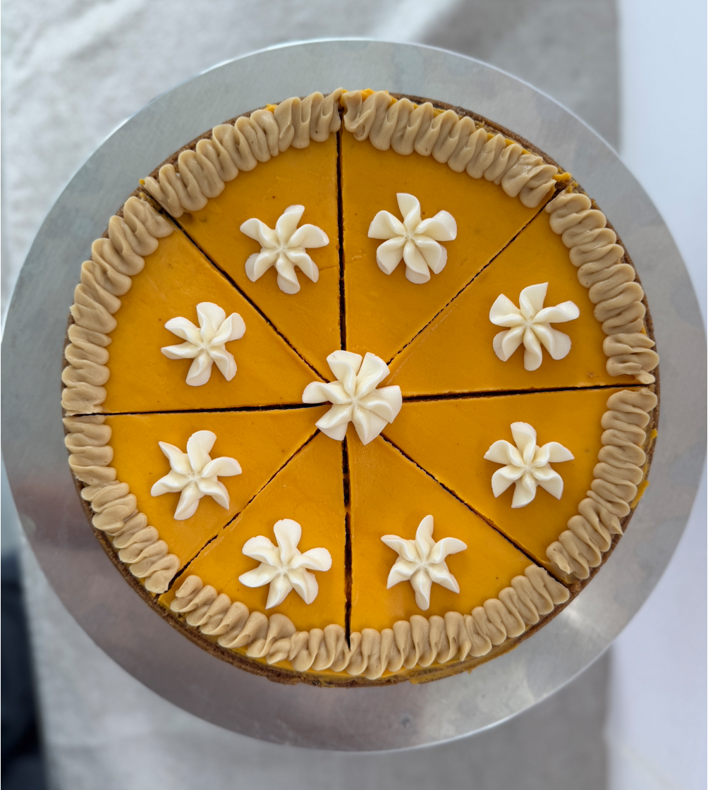 Festive Cookie Cake - Pumpkin Pie Design